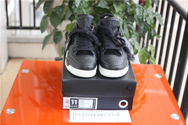 Authentic Air Jordan 4 Premium Black